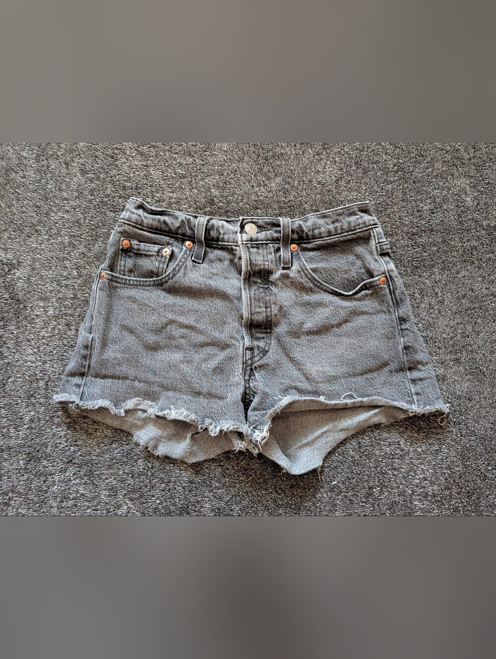 Levi's 501 Original Shorts Original Jean Shorts Gray